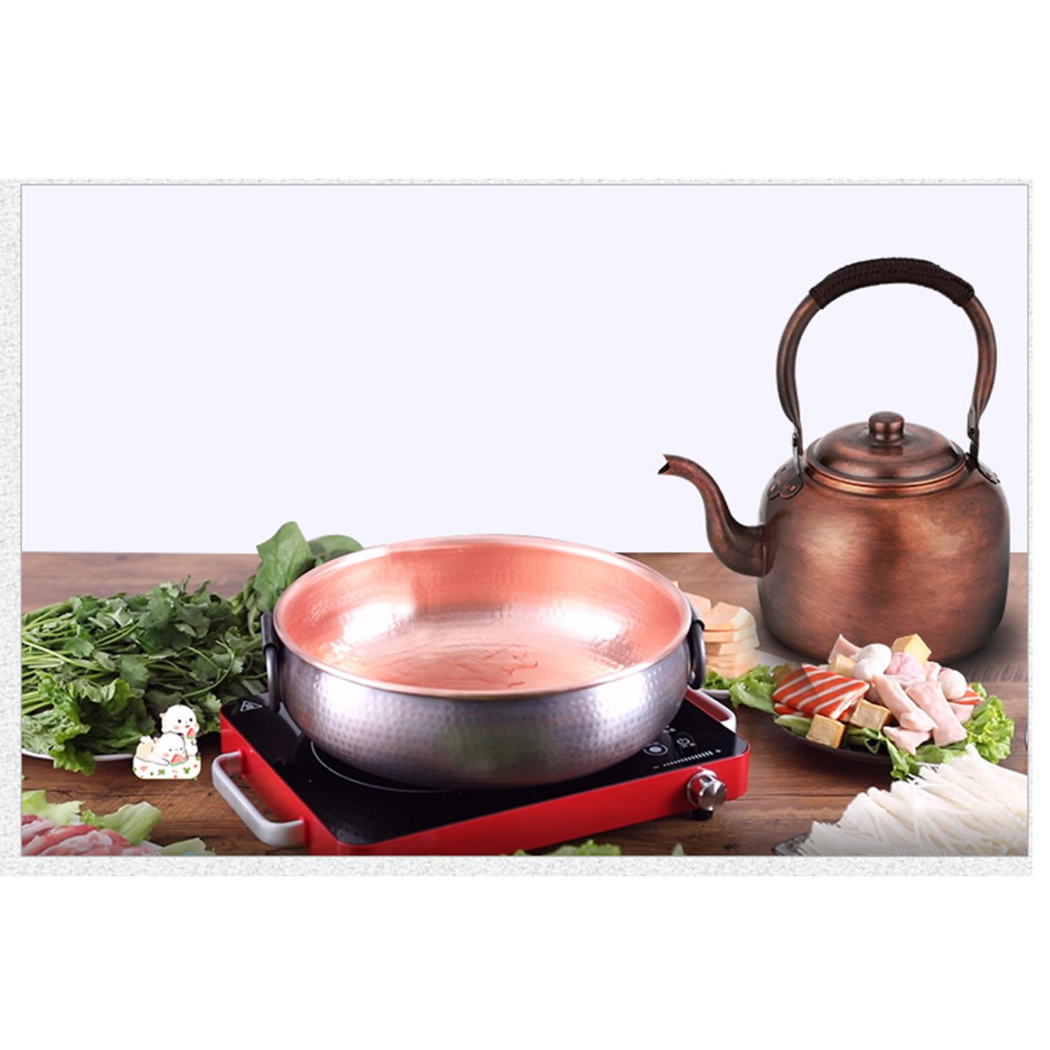 Dimensions 16×27 copper teapot image