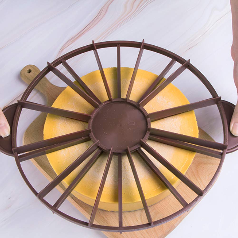 Cake divider with ergonomic handles for comfortable grip