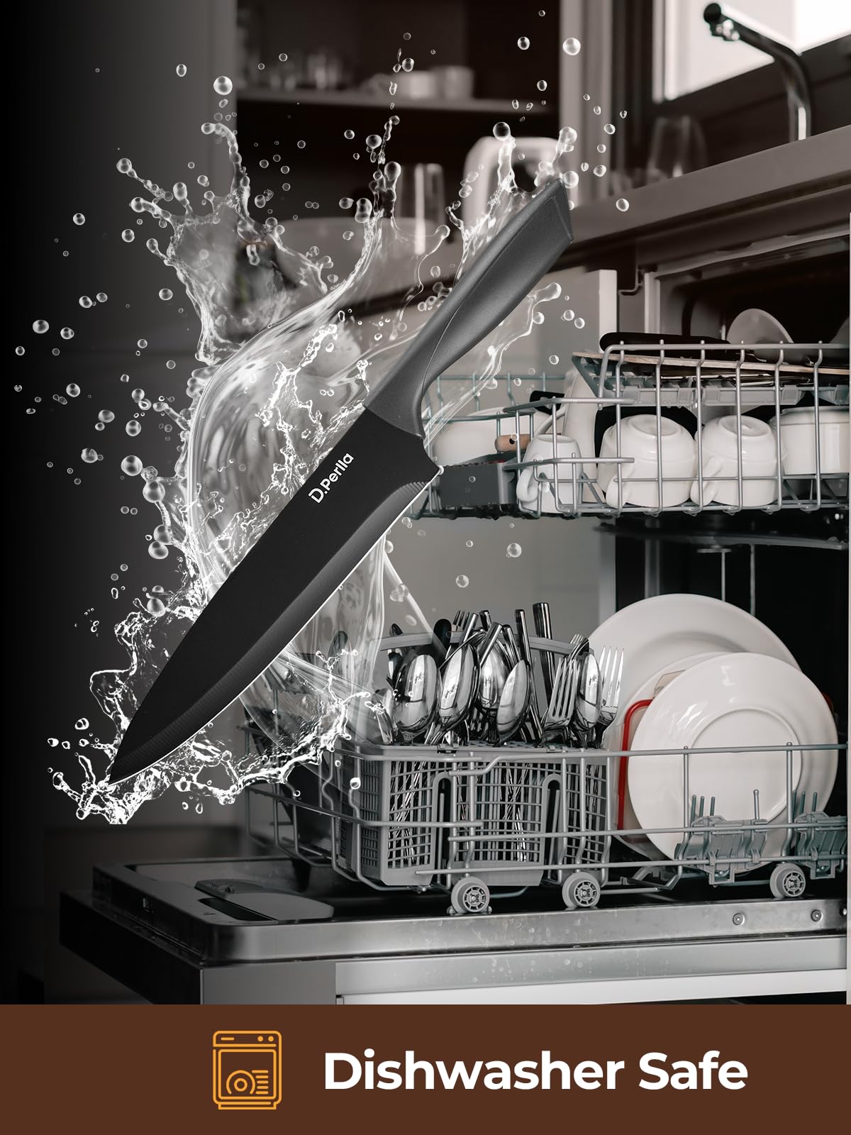 Ergonomic non-slip handles for comfortable grip