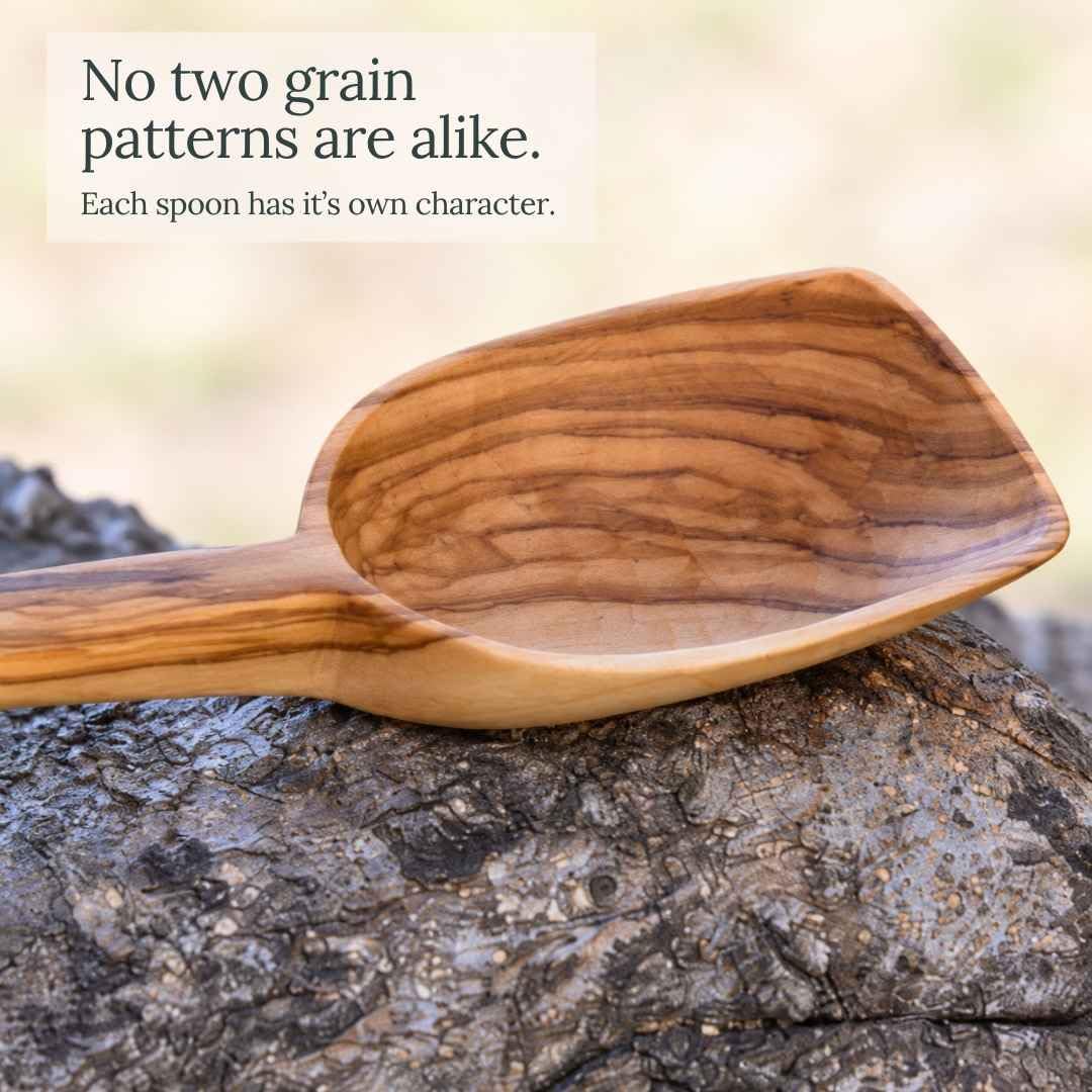 Authentic Greek recipe included with olive wood spoon