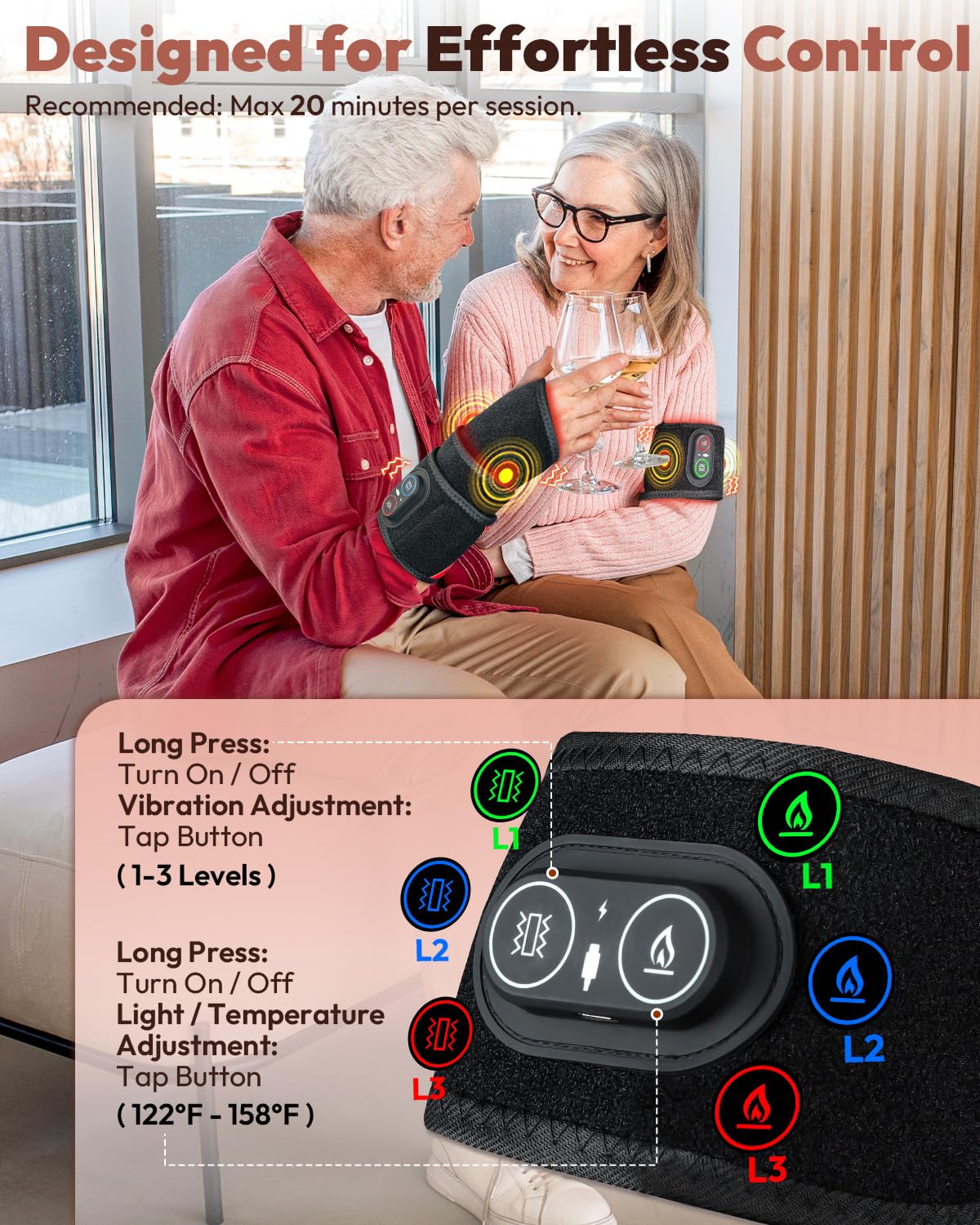 Compact lightweight wrist wrap for home or travel