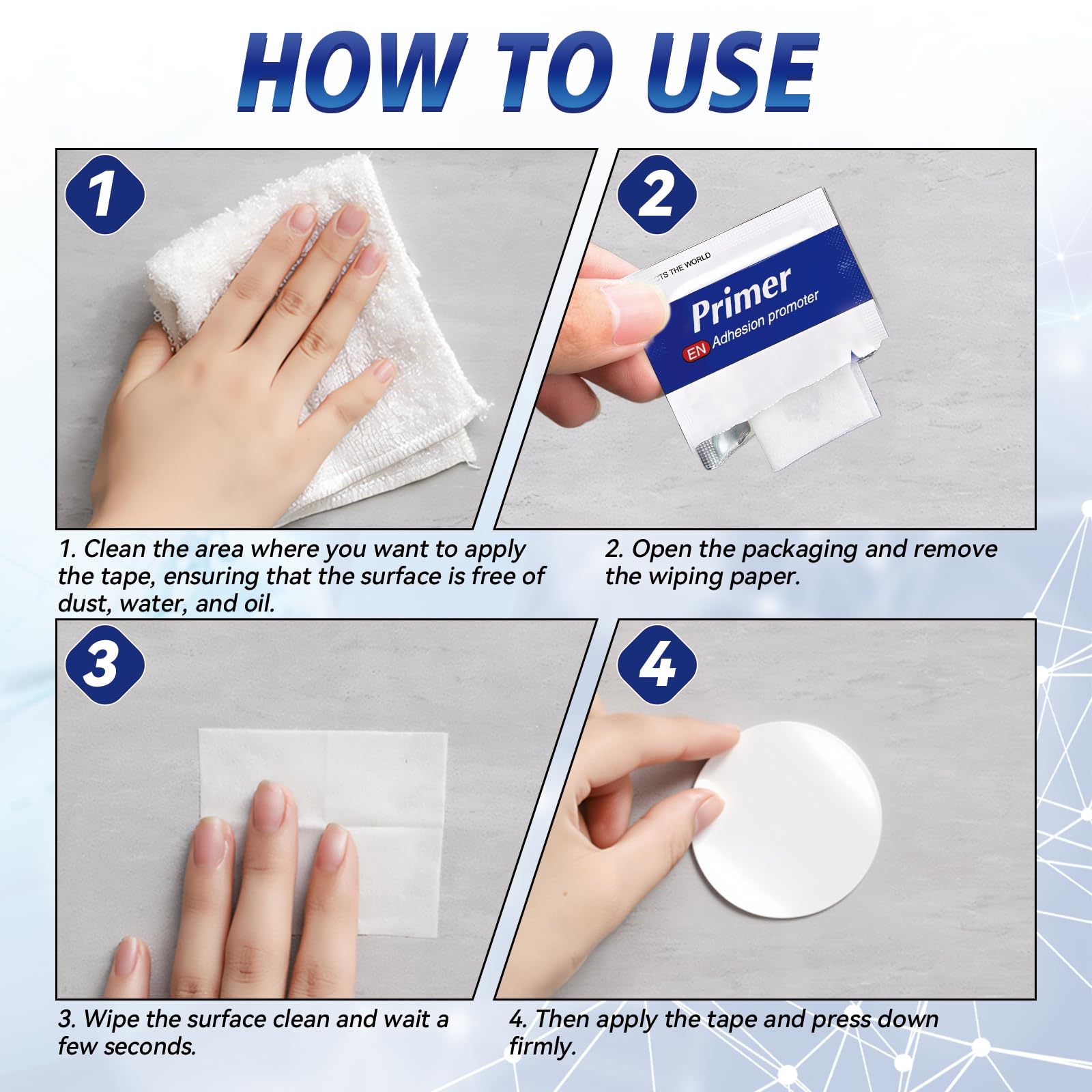 2 ml Erigathe Adhesion Promoter wipe for plastic surfaces
