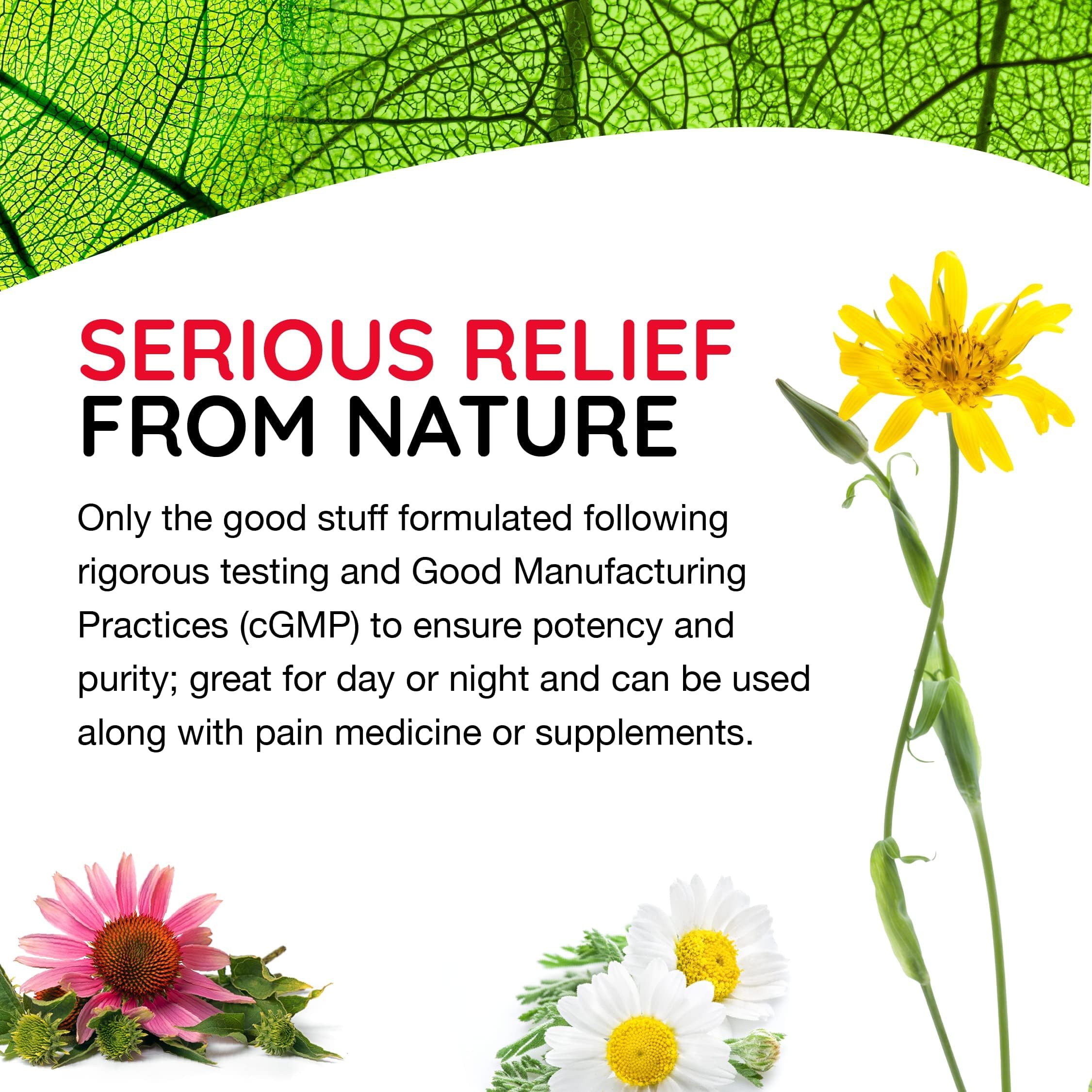 Plant-based ingredients Arnica Calendula Echinacea Hypericum in cream