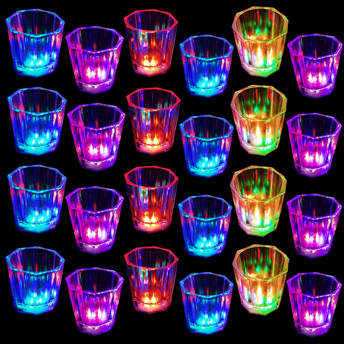 Esdabem light up shot glasses 24 pack