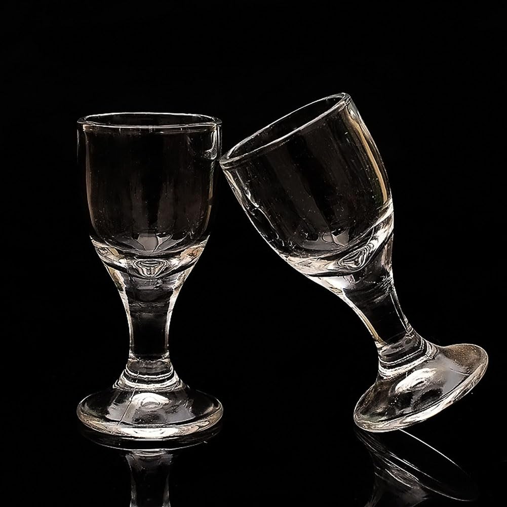 esowemsn 6PCS mini shot glasses 12ml clear set
