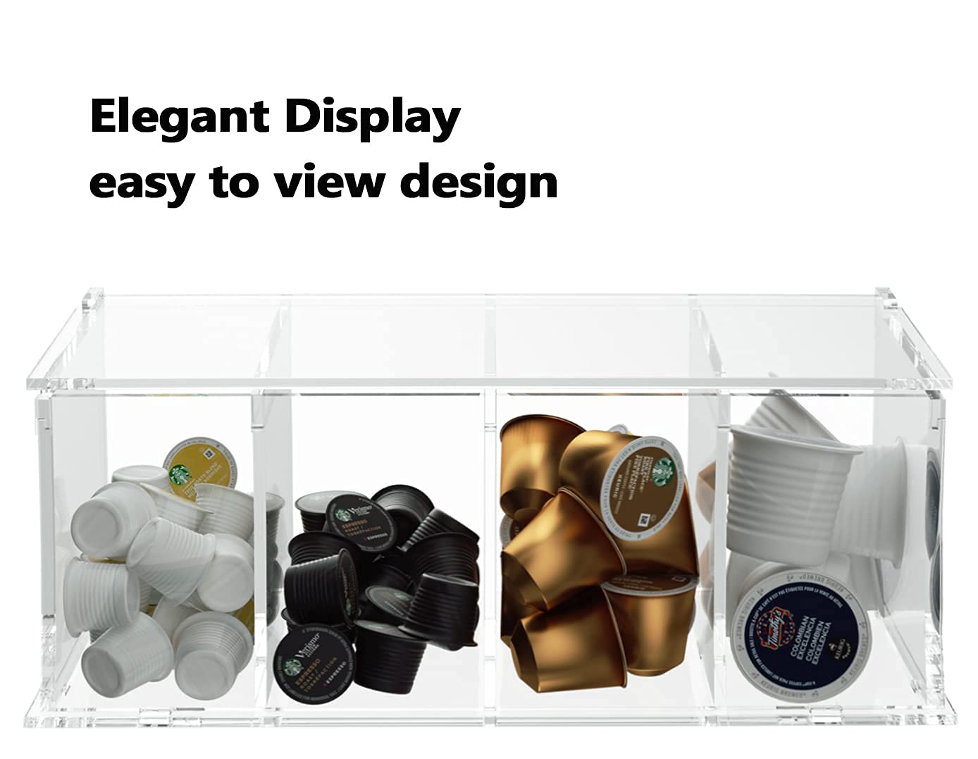 Nespresso VertuoLine capsules in acrylic holder