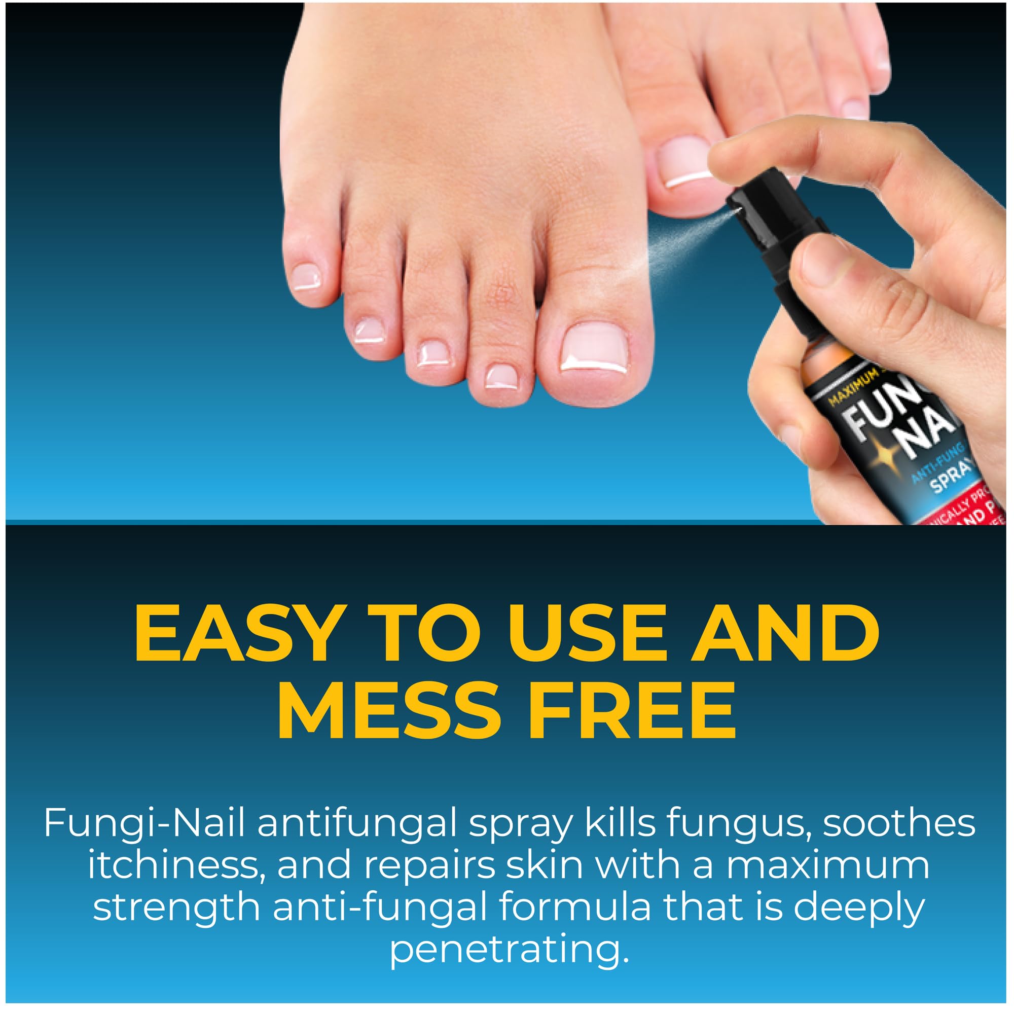 Targeted spray applicator for infected nails