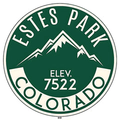 Estes Park Colorado Vinyl Decal Sticker for laptop car van luggage carrier