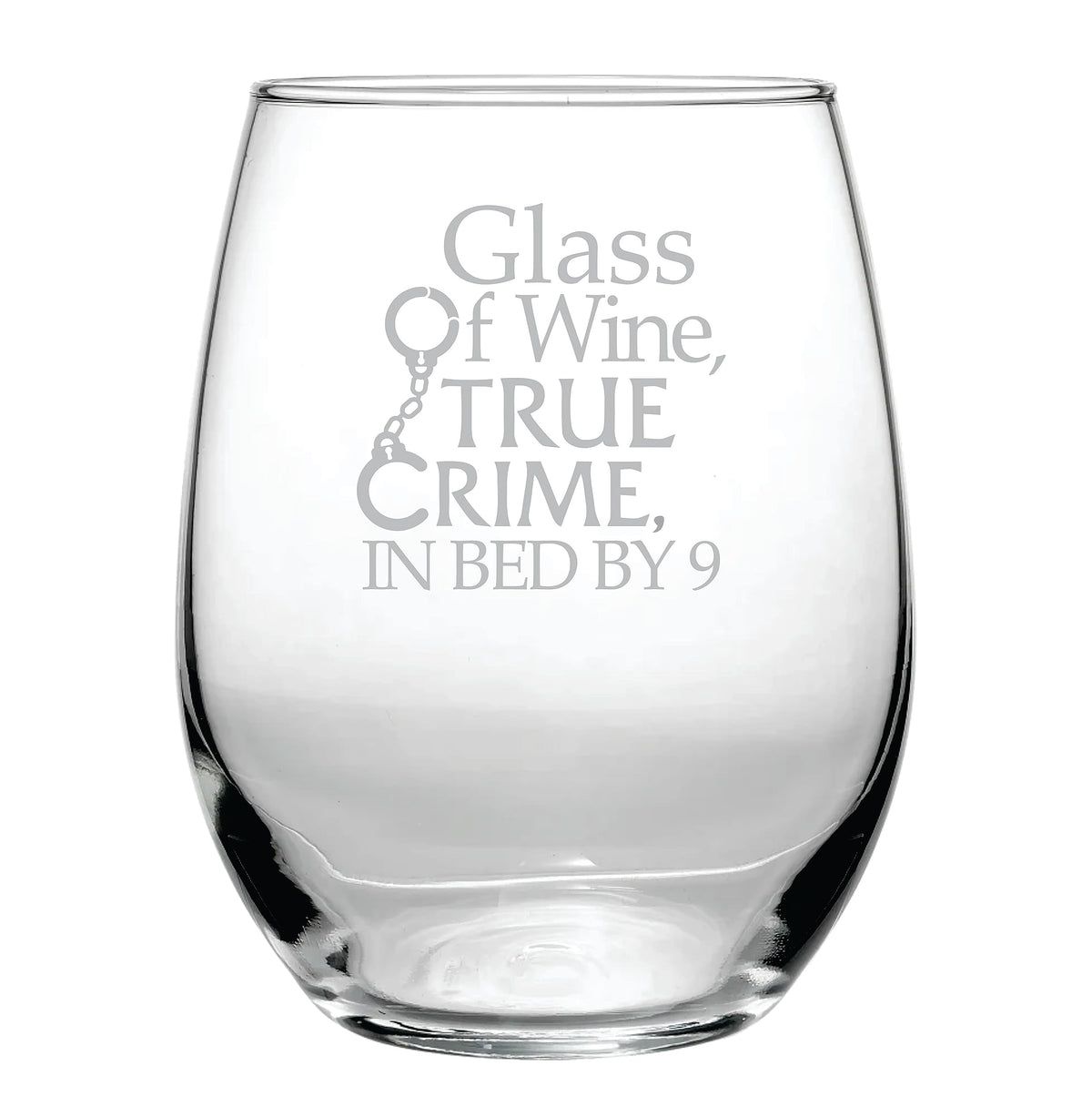 Etchpress glass of wine true crime in bed by 9 15 oz close up
