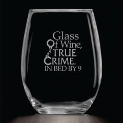 Etchpress stemless wine glass 15oz ergonomic handle