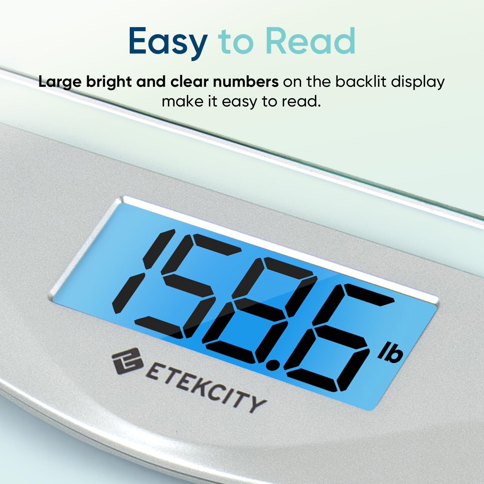 6mm tempered glass platform on Etekcity scale