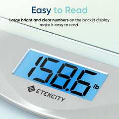 6mm tempered glass platform on Etekcity scale