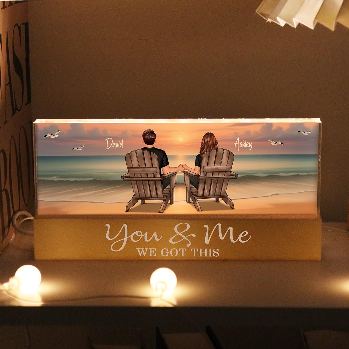 USB powered LED night light with on/off switch