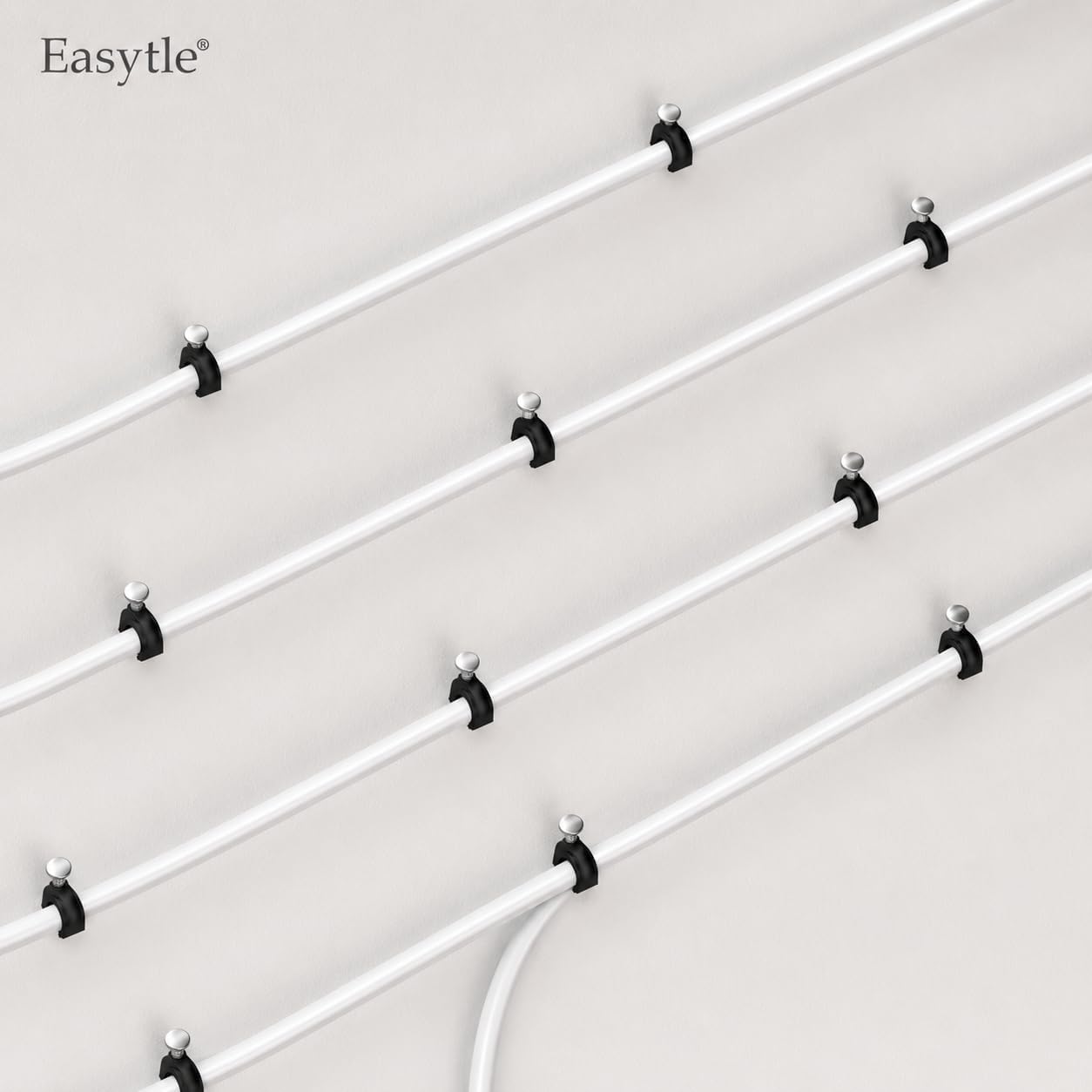 RJ45 ethernet cable clips black