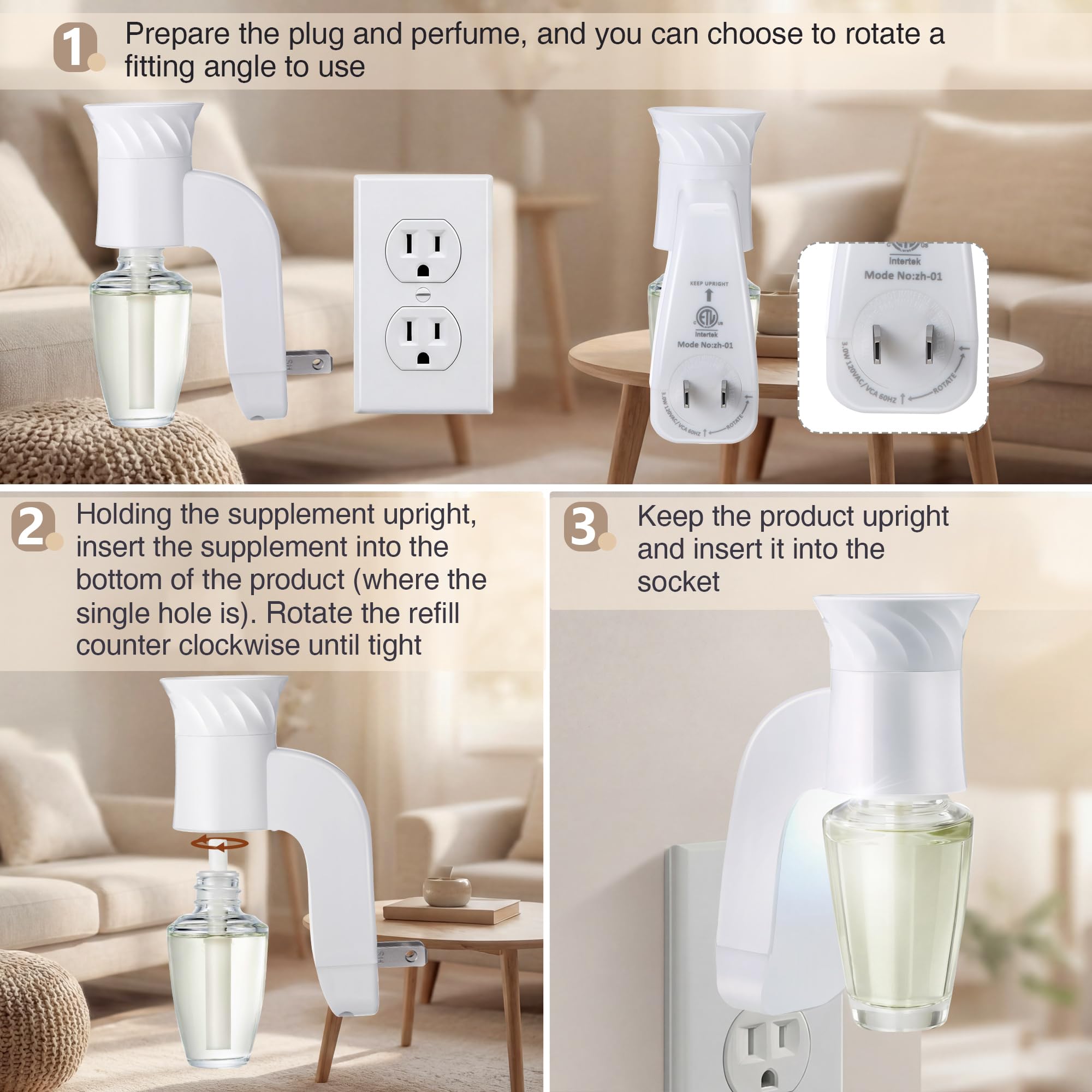 ETL listed fragrance plug product image