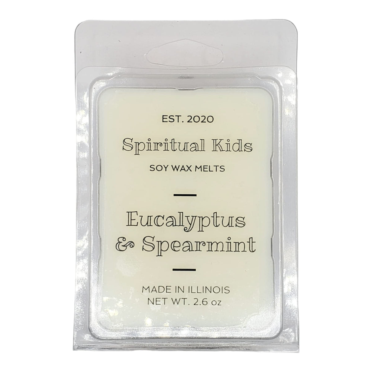 Eucalyptus spearmint soy wax melts 2.6oz 6 cubes hand poured