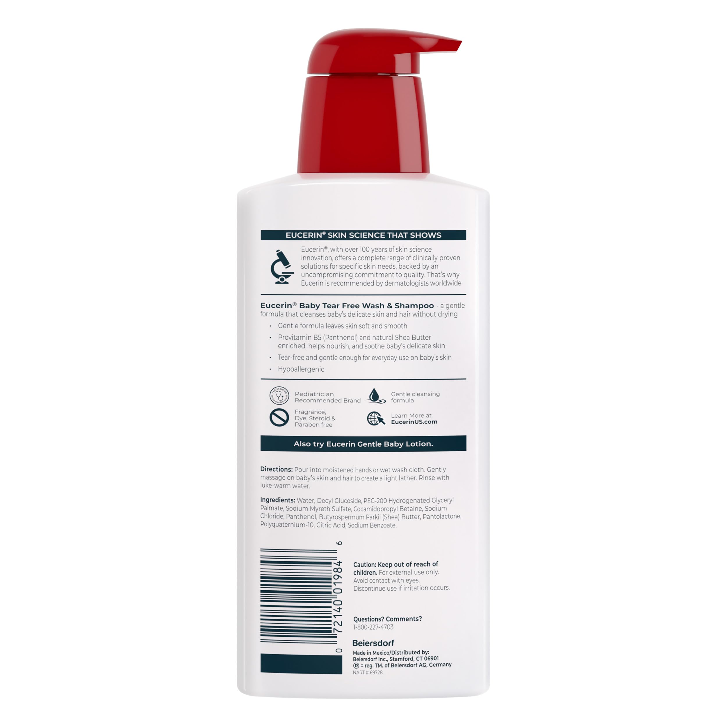 3-pack Eucerin baby wash and shampoo set
