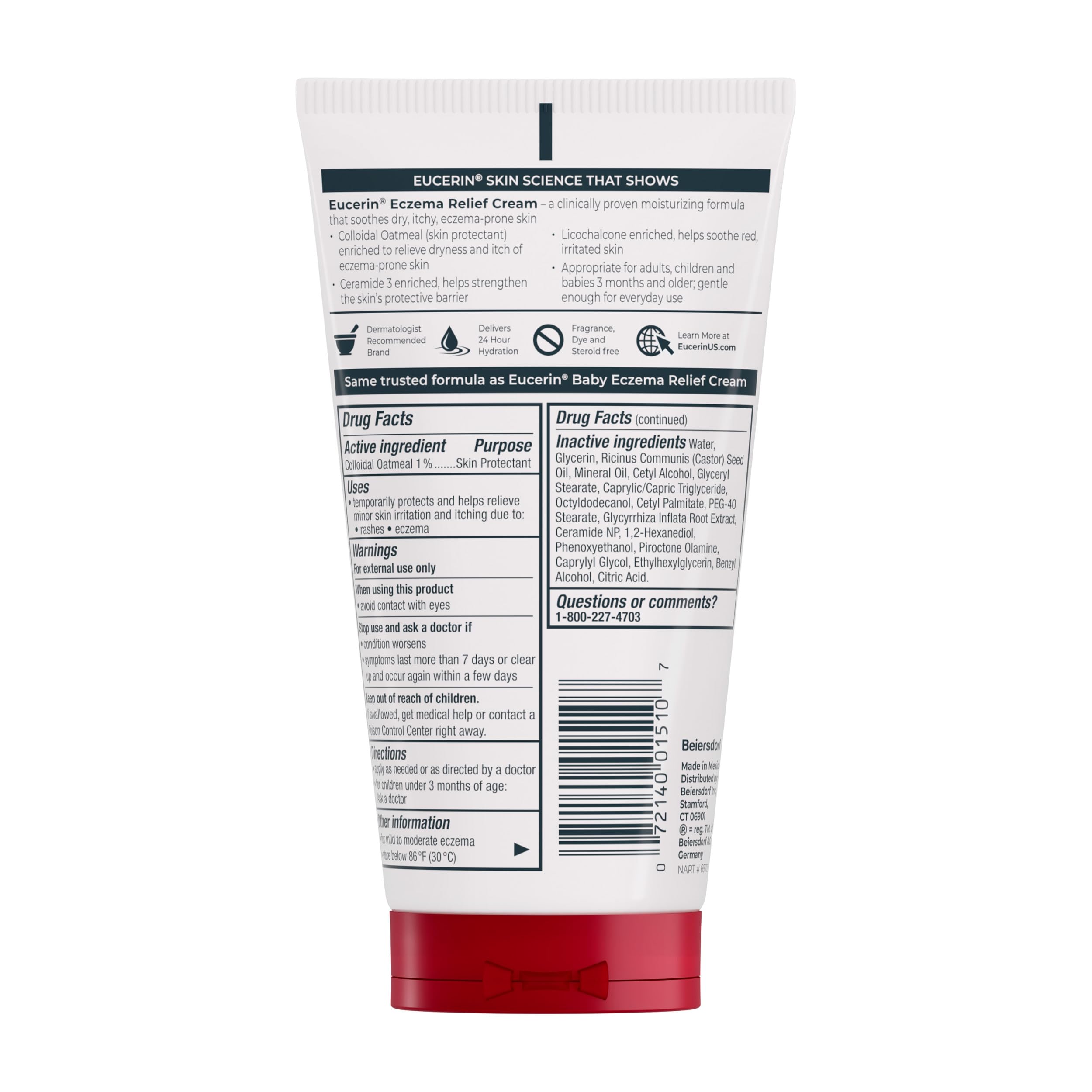 Eucerin Eczema Relief suitable for babies 3 months and older
