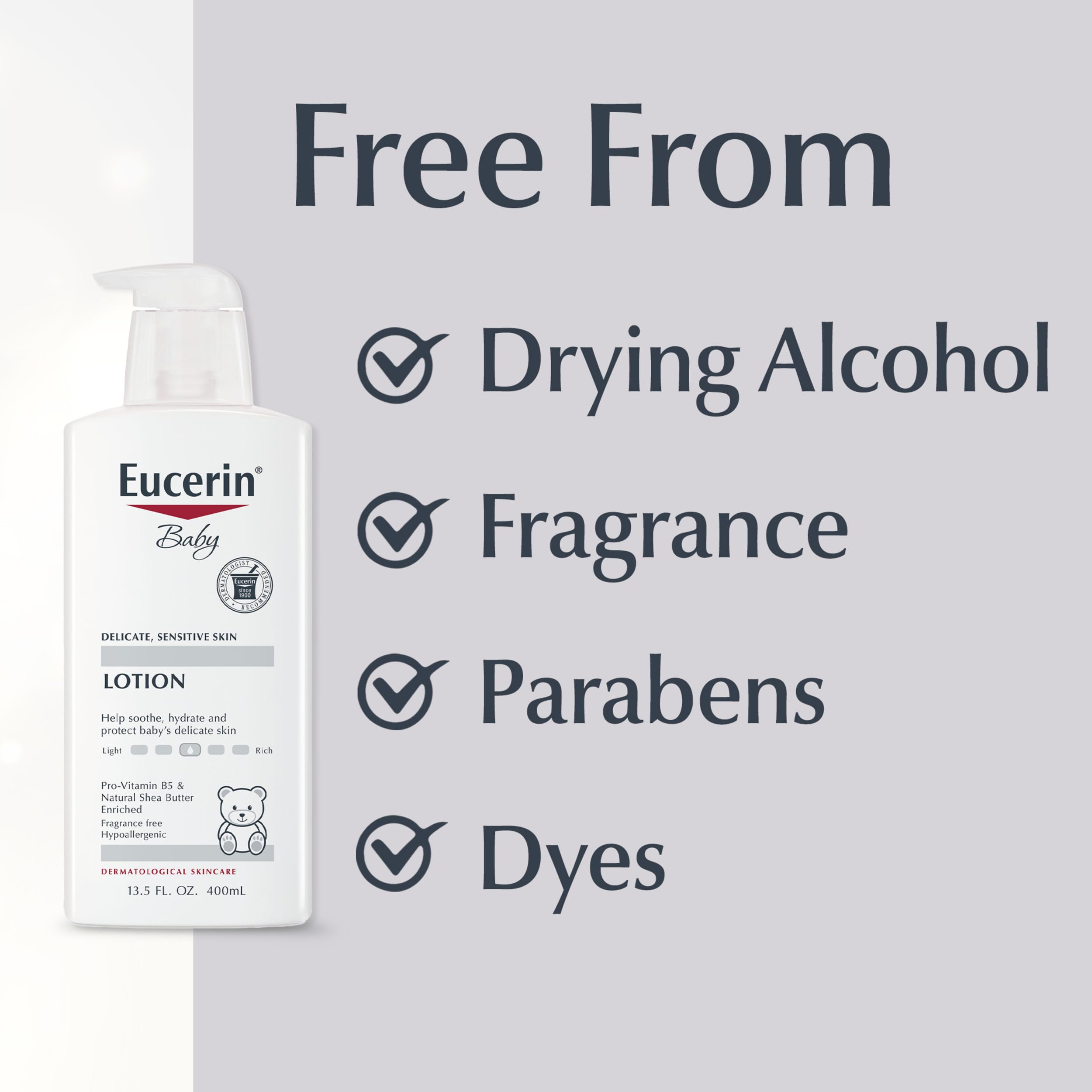 Eucerin Baby Gentle Lotion fragrance free 13.5 oz