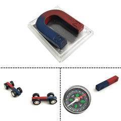 EUDAX Labs Junior Science Magnet Set ring ceramic magnets 6pcs