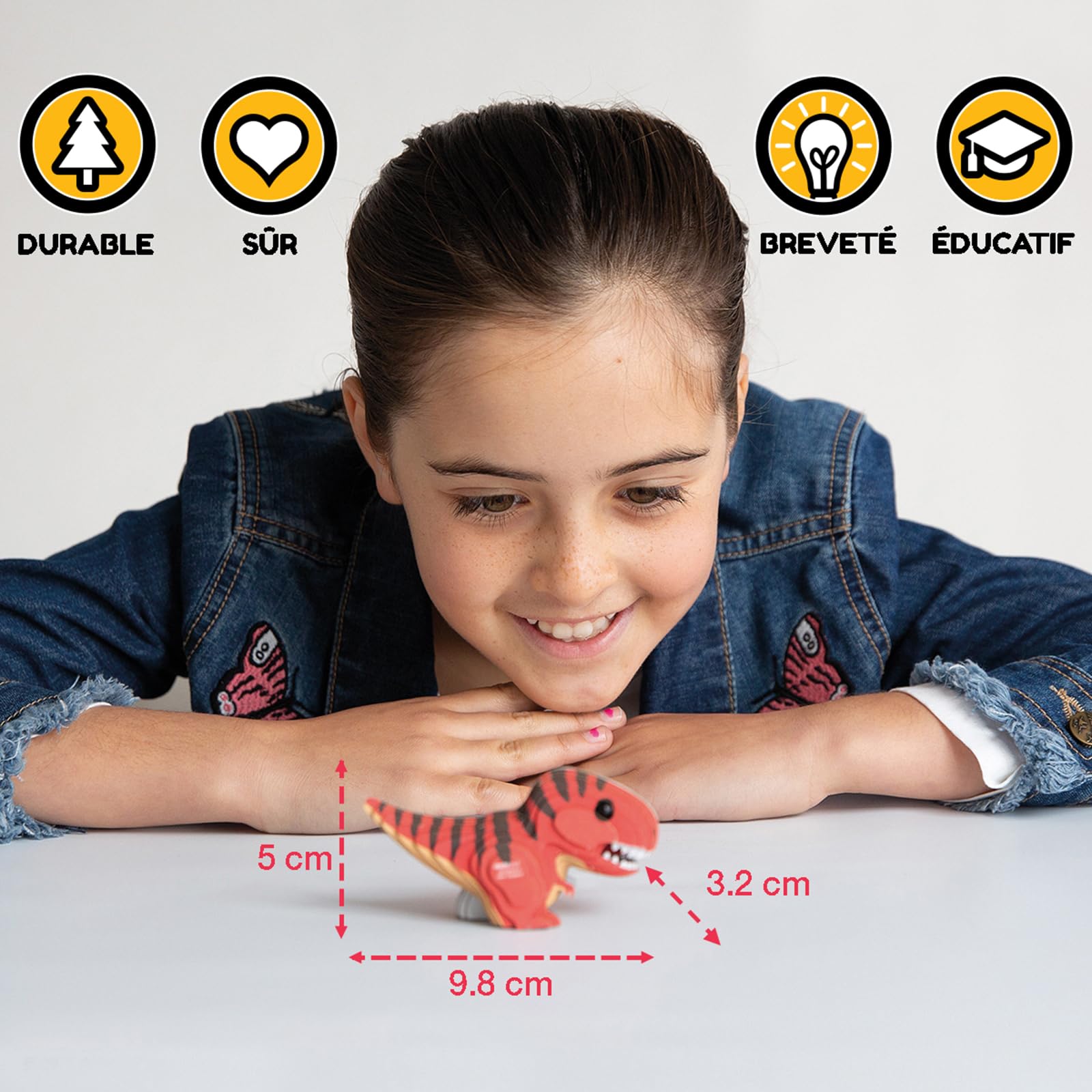 Eco-friendly design of Eugy Chameleon 3D Puzzle