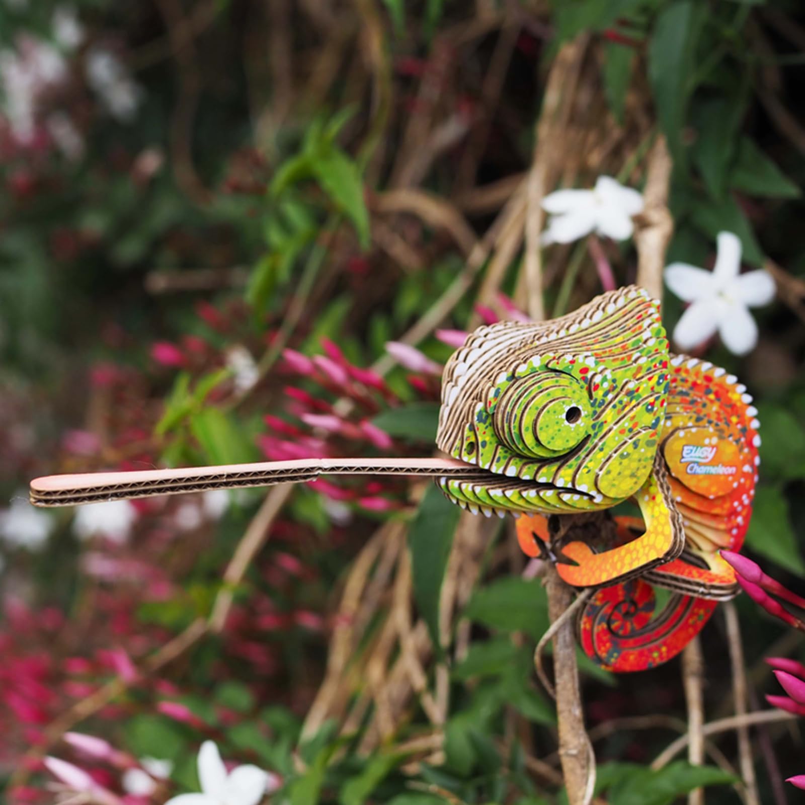 Eugy Chameleon 3D Puzzle assembly time around 20 minutes
