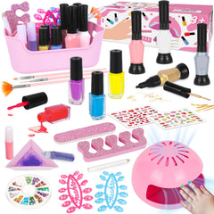 EULRGAUS kids nail polish set 27pcs nail art with dryer