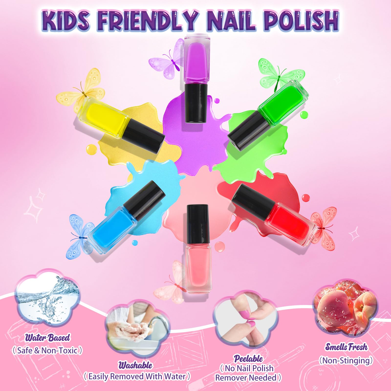 UV-free nail dryer cooling air for kids nails