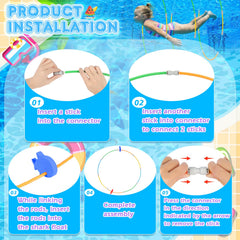 mesh storage bag and pool toys by eulrgaus for easy cleanup