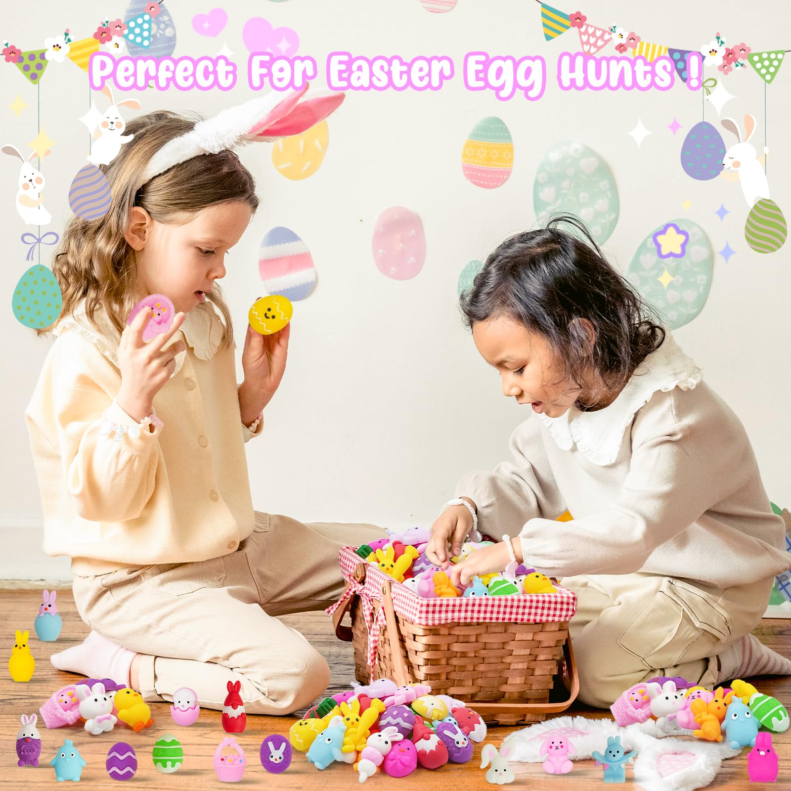 Easter Mochi squishy toys for egg hunts classroom prizes