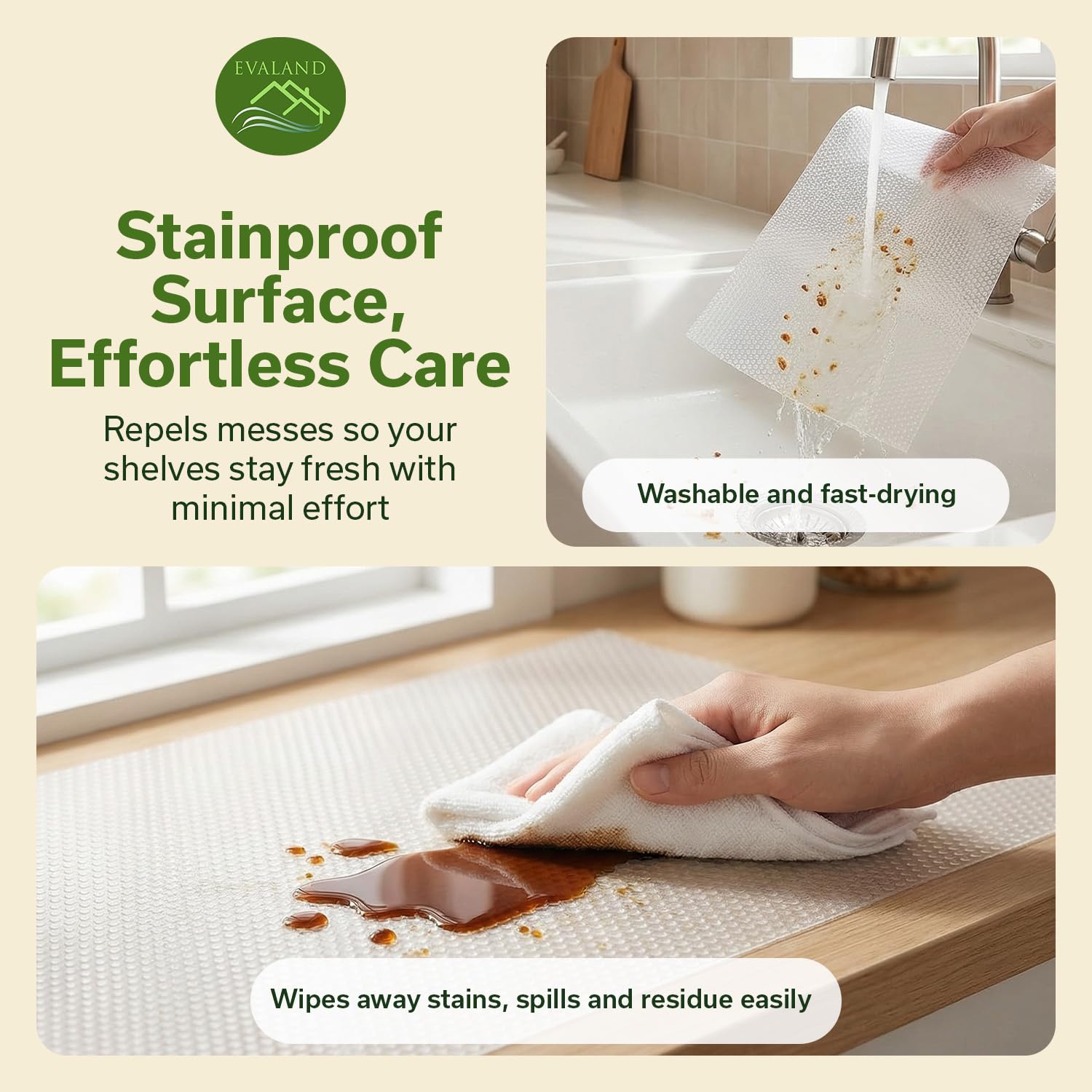 BPA-free EVA material cabinet liner for safe storage