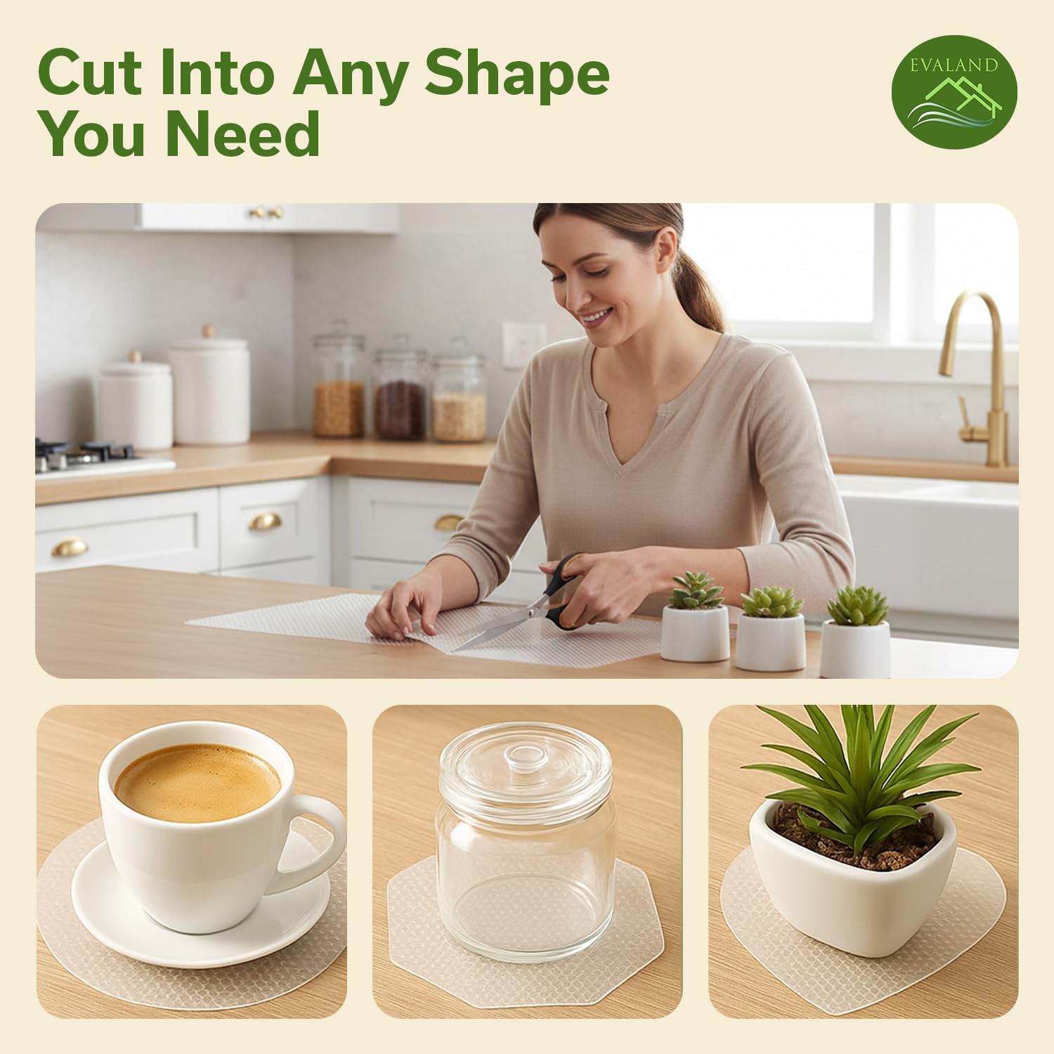 Versatile pantry liner for shelves and cabinets