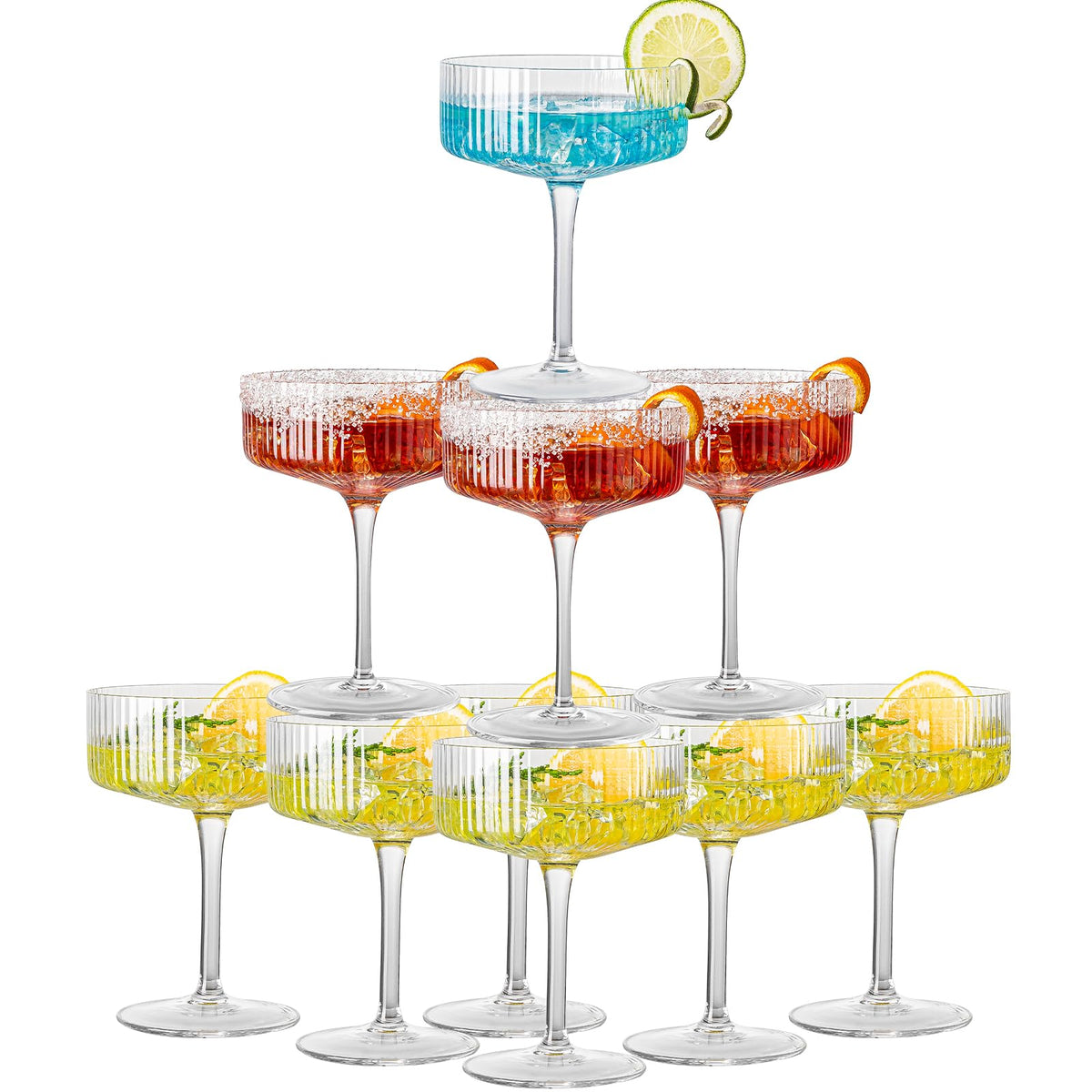 eventpartener acrylic martini glasses 10oz