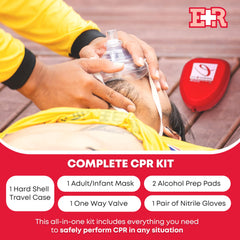 Pocket resuscitator for adult and child CPR