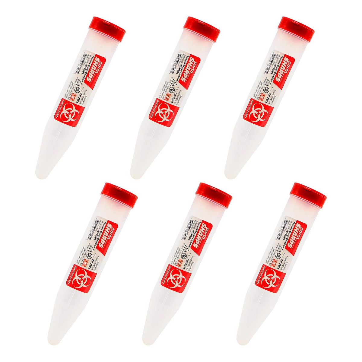 Ever Ready Porta Sharps Container 6 count with locking mechanism