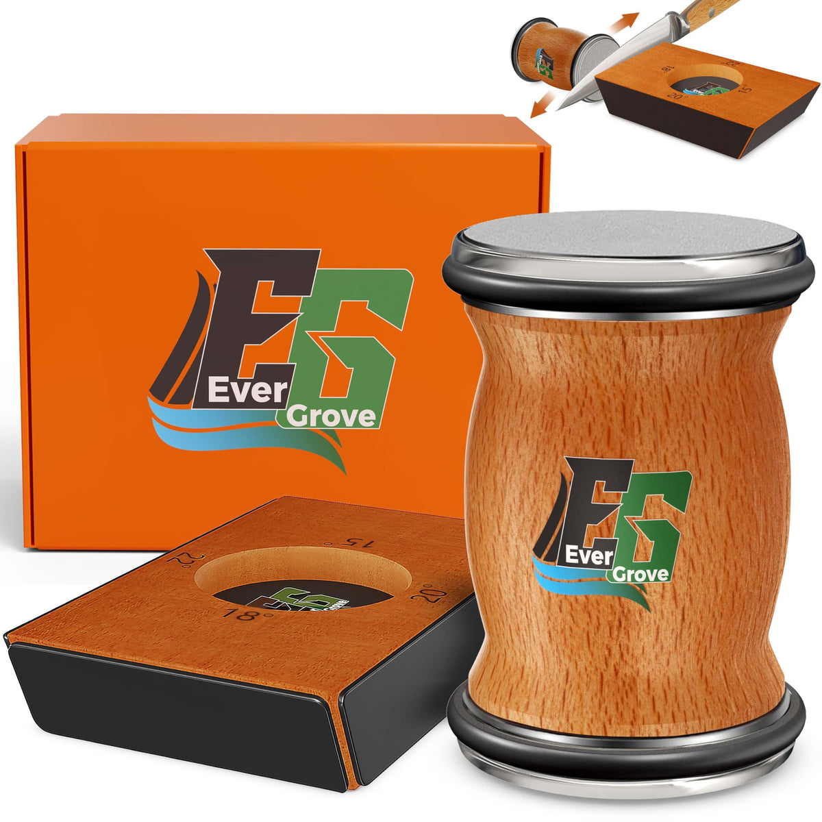 EverGrove rolling knife sharpener kit product image