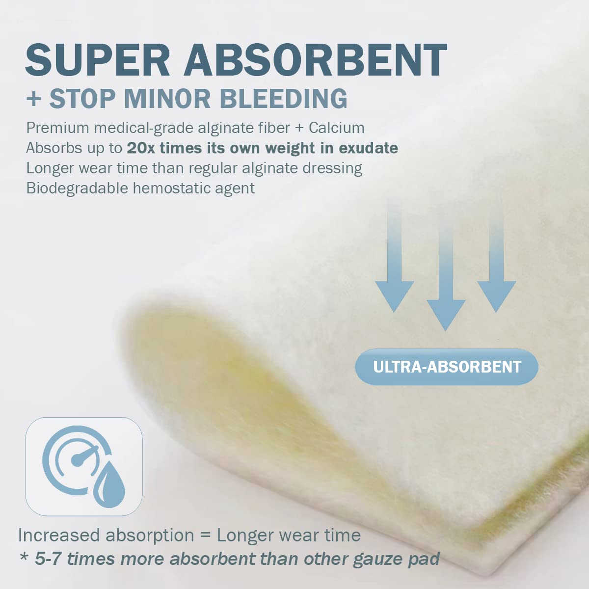 Calcium Alginate Wound Dressing absorbent wound care pad