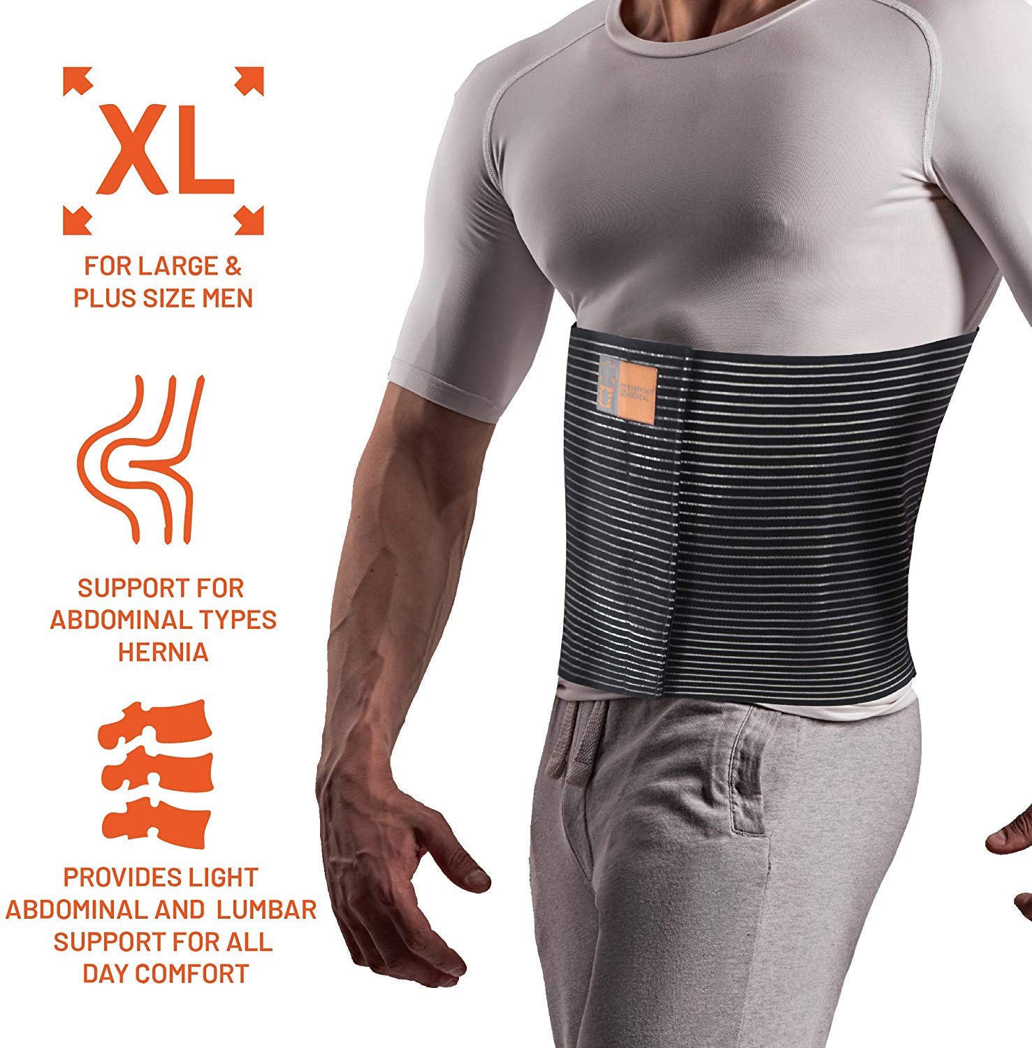 Everyday Medical umbilical hernia belt mens xxl size image