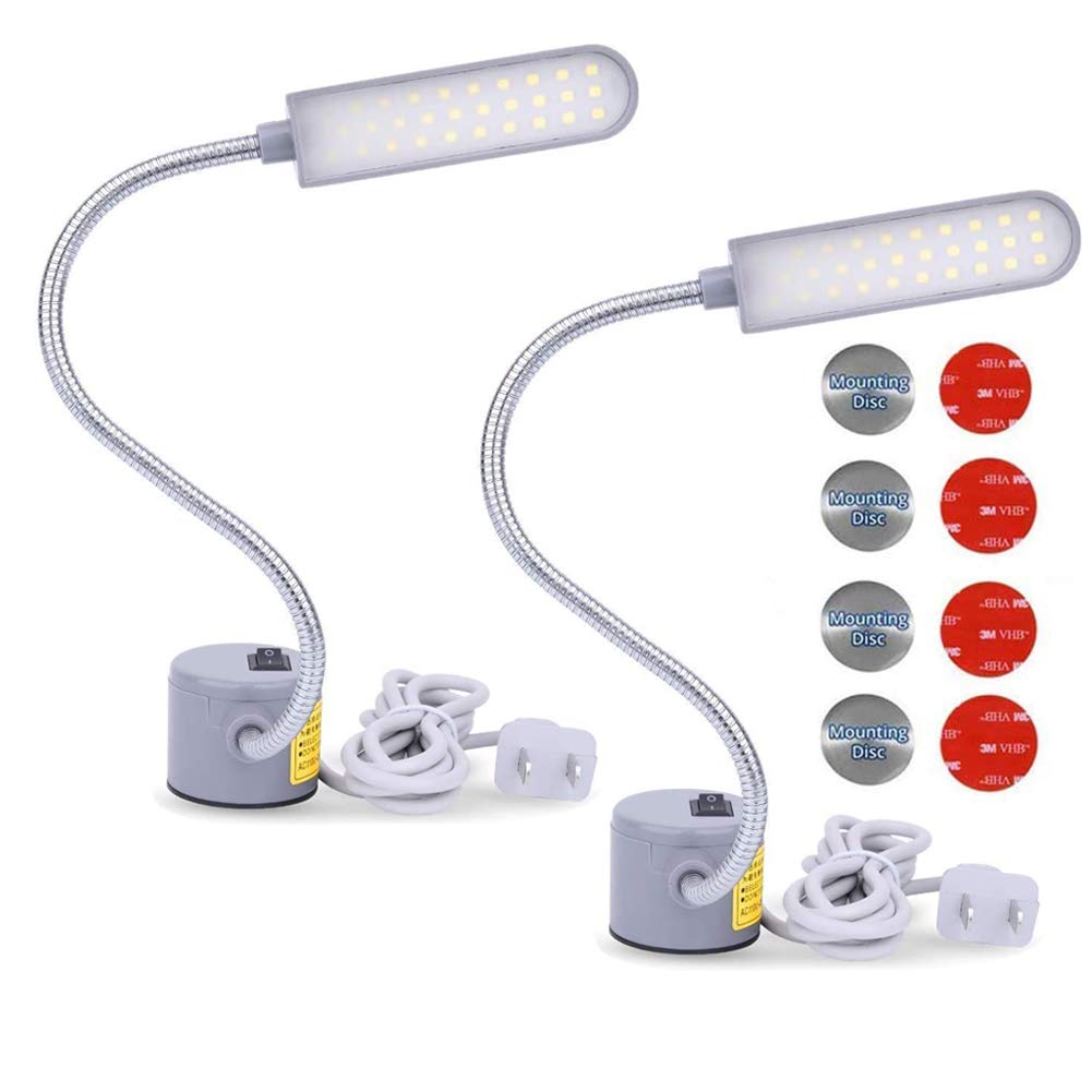 EVISWIY sewing machine light LED lighting in silver finish