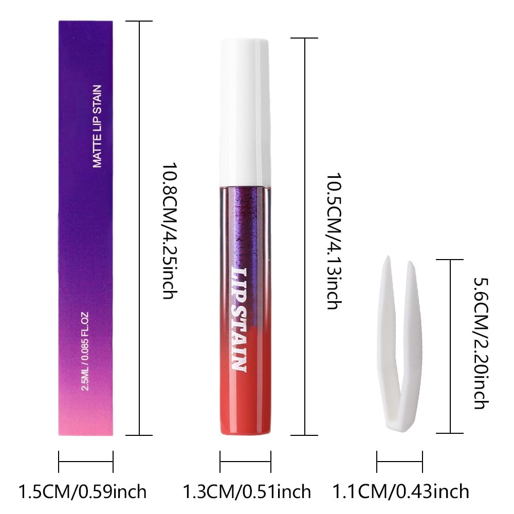 evpct Deep Mauve Red Peel Off Lip Stain shade 01#