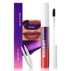 evpct Deep Mauve Red Peel Off Lip Stain with Tweezer