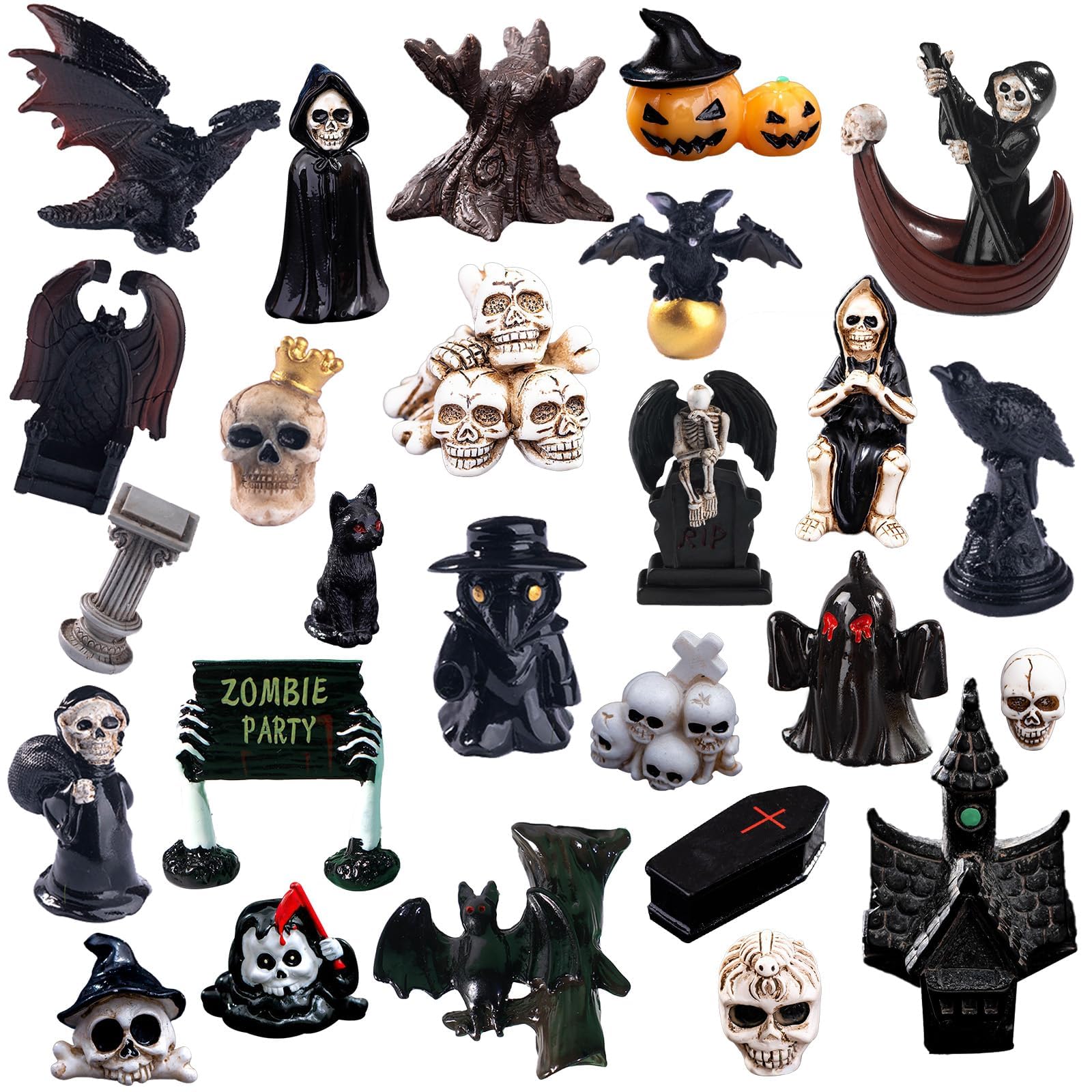 Exasinine Mini Horror Figurines black dragon