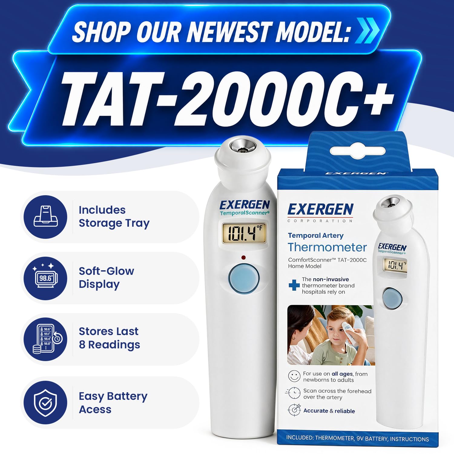 Exergen TAT-2000C suitable for babies and children