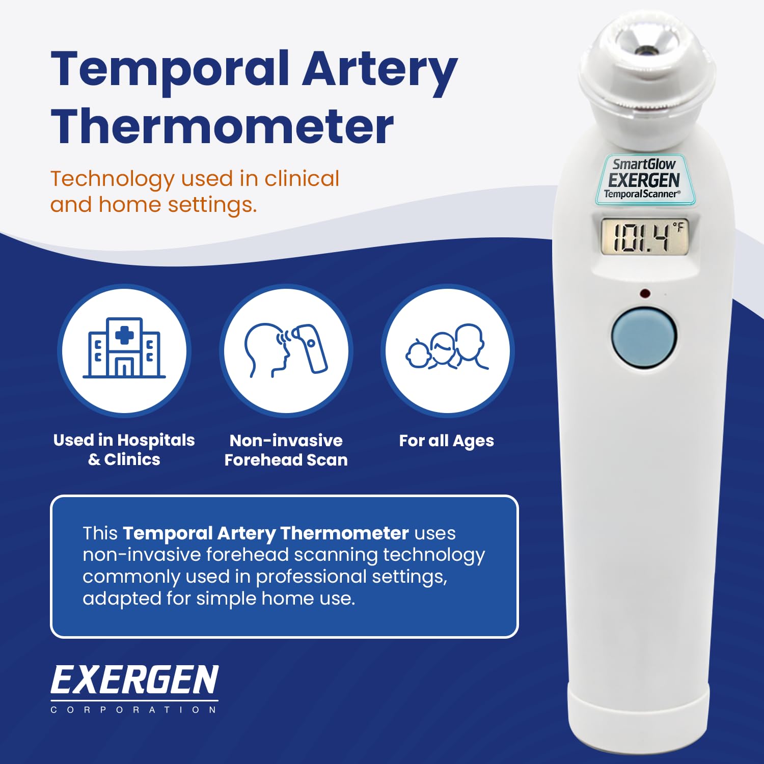 Exergen TAT-2000C forehead scanning technology