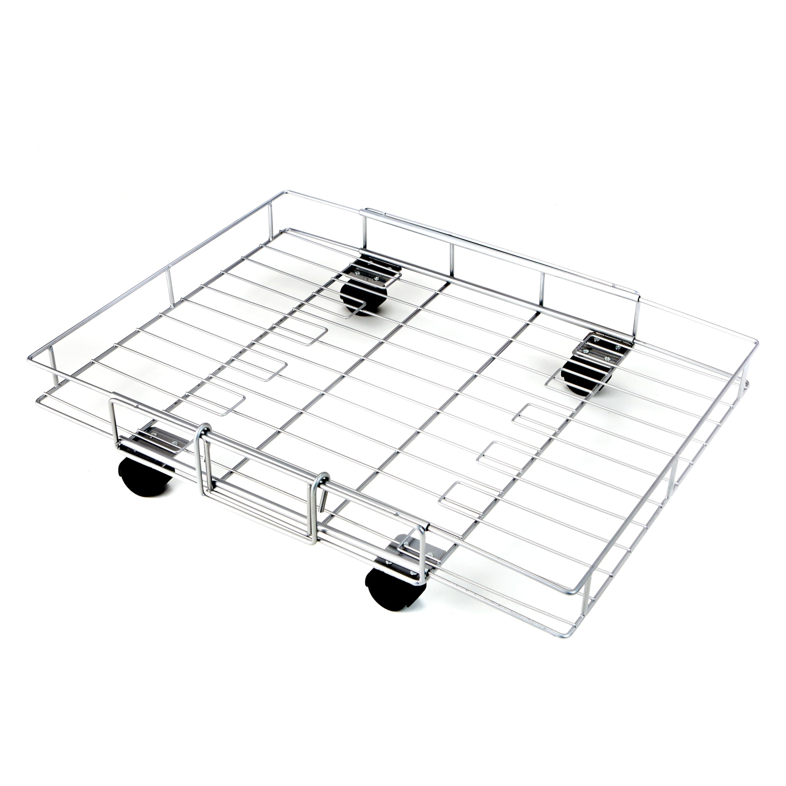 basket with four caster style wheels for mobility