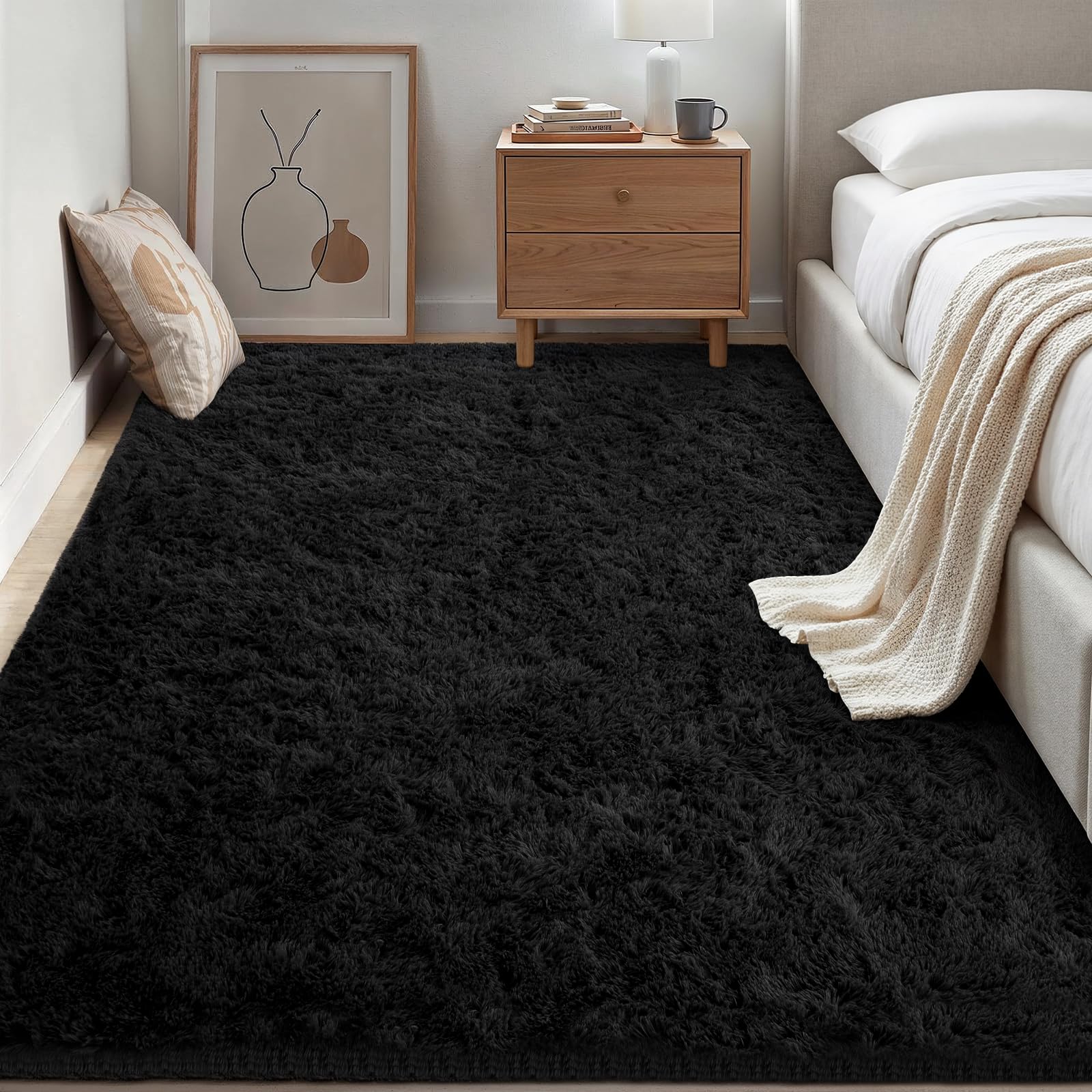 ExpediX 5x7 Area Rug stain resistant dark color