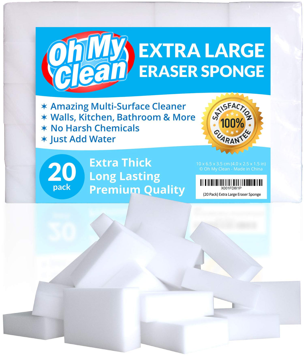 Extra Large Magic Sponge Eraser 20 Pack product image