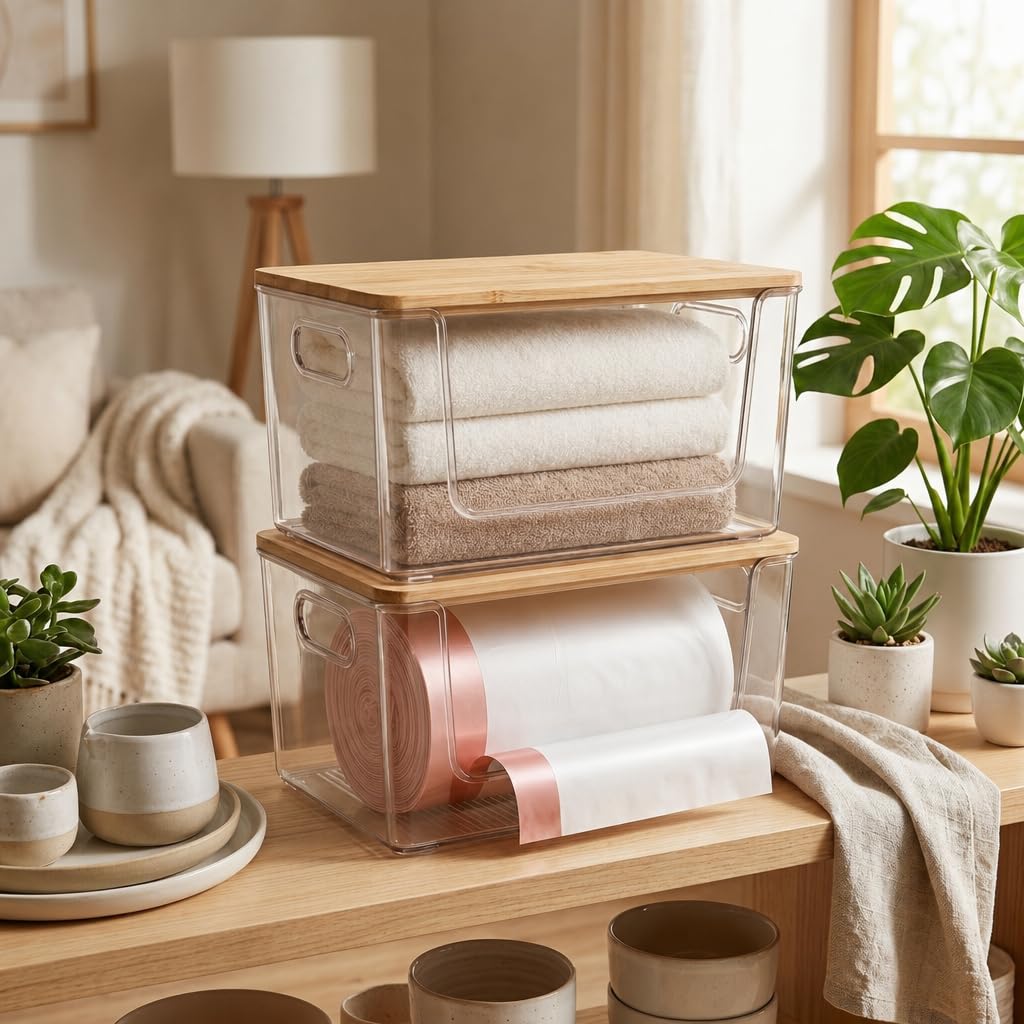 2 pack Siwoneni trash bag holder set for multiple rooms