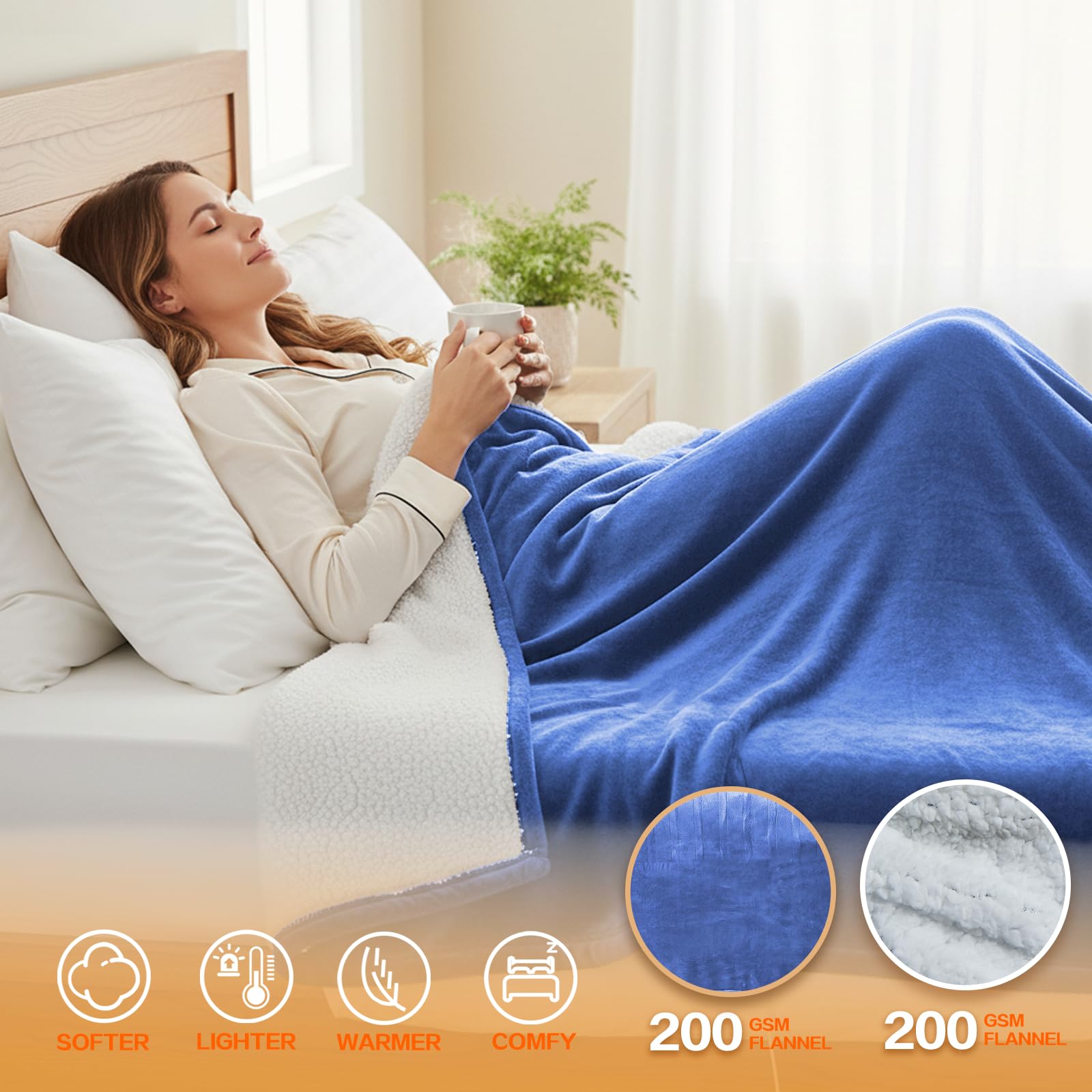Extra-long power cord for flexible placement