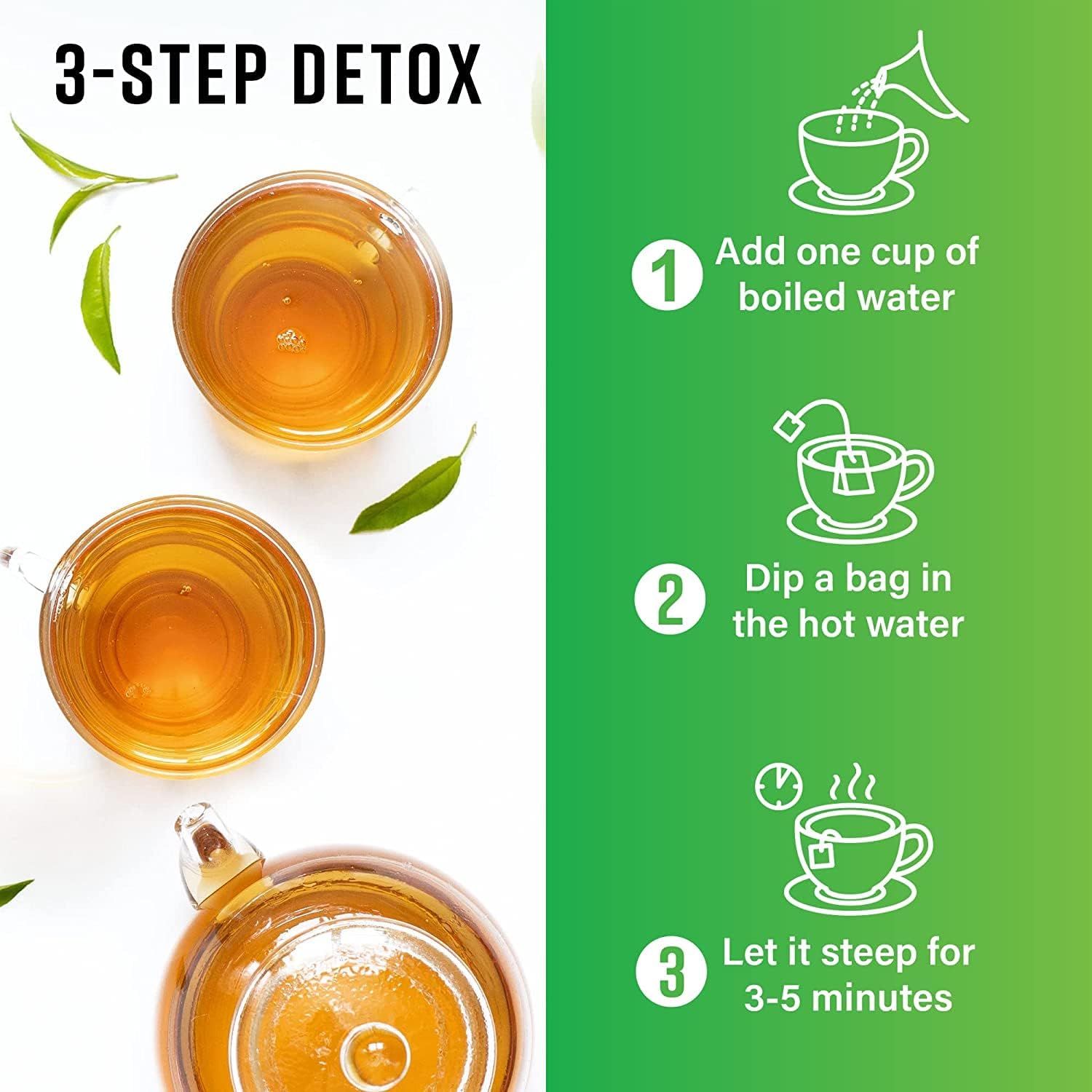Extra Strength Dieters’ Tea teabag on packaging
